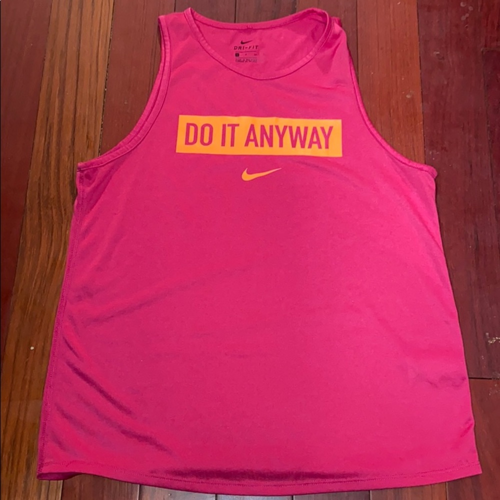 Nike pink and orange tank top